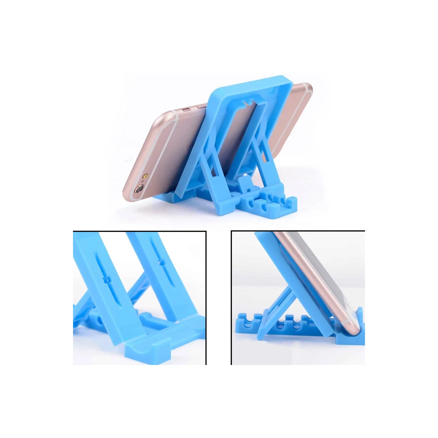 Adjustable 4 Steps Foldable Mobile Stand Holder (4 Pc) Adjustable 4 Steps Foldable Mobile Stand Holder (4 Pc)